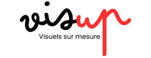 logo visup, créations de visuels sur mesure